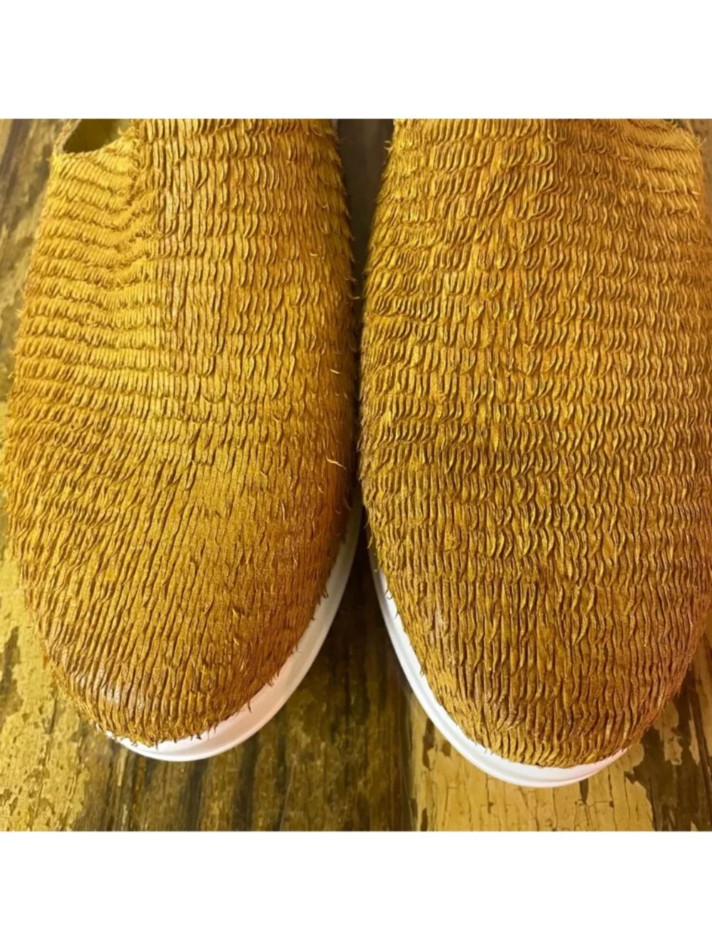 Antelope Comfy Slip On Sneaker Shoes J41 Sailor Mustard Yellow Sz 37 (EU)